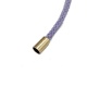 Terminal decorativo metálico para cordón - cilindro