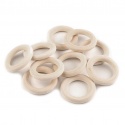 Aro pequeño de madera pulida no tratada 4cm exterior 2,5cm interior