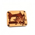 Placa de madera Maquina de coser