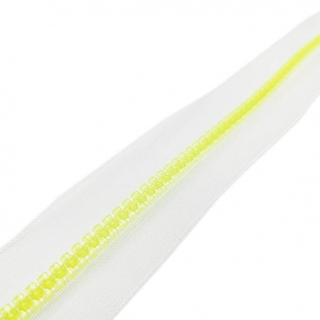 Cremallera continua INYECTADA Transparente Yellow