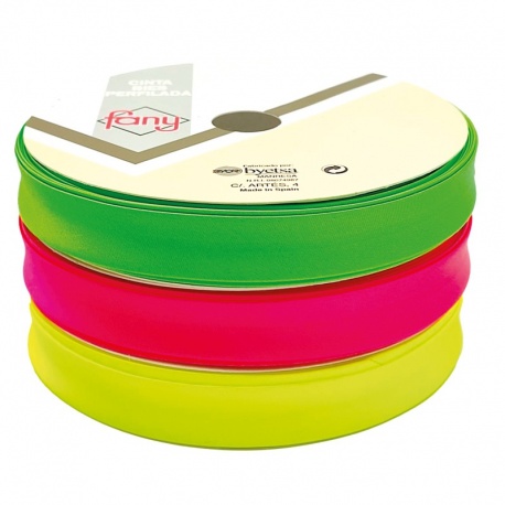 Cinta al biés colores fluor