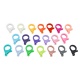 Mini-mosquetón de plástico de colores para cordón de 2mm