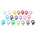 Mini-mosquetón de plástico de colores para cordón de 2mm