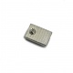 Terminal para cremalleras plateado