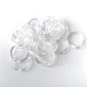 Anillas de plástico transparente para tirante de lencería -10mm