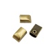 Terminal para cremalleras plateado