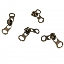 Cursor doble REVERSIBLE para cremallera continua de nylon de 5mm