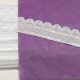 Puntilla muy elástica decorativa blanca ondas 2,5cm