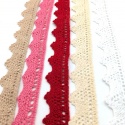 Puntilla no elástica de algodón de 1,8cm