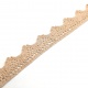 Puntilla no elástica de algodón de 1,8cm