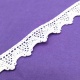Puntilla no elástica de algodón de 1,8cm