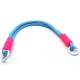 Asa de mano/ colgante de bolso bicolor de 33cm