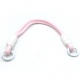 Asa de mano/ colgante de bolso bicolor de 33cm