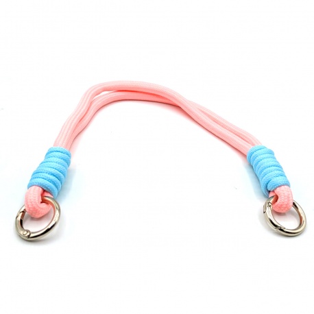 Asa de mano/ colgante de bolso bicolor de 33cm
