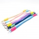 Asa de mano/ colgante de bolso bicolor de 33cm