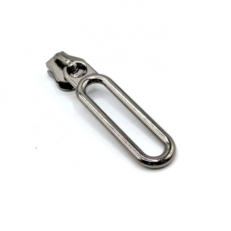 Cursor decorativo para cremallera continua de 6mm (aro y cuerda)