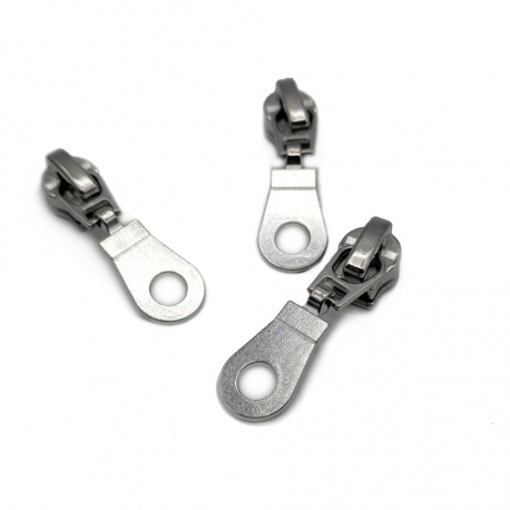Cursor decorativo libre para cremallera continua de nylon de 5mm (ancha normal y efecto metal)