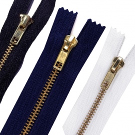 Cremallera metálica para pantalones 10cm