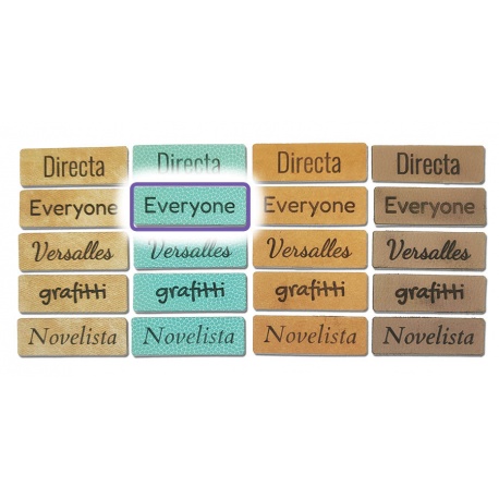 Etiqueta Ecopiel PERSONALIZADAS