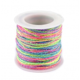 Cordón 1mm multicolor BRILLOS