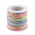 Cordón fino colores neón y destellos brillantes