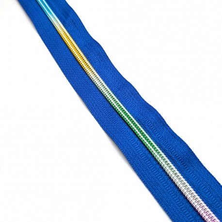 Cremallera continua  de nylon 5mm, colección Irisada colores