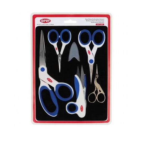 Set tijeras 5 piezas