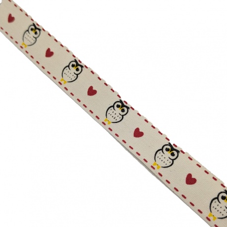 Cinta algodón estampado animalitos