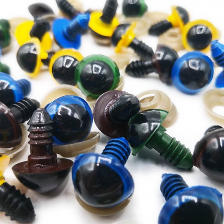 Ojos de seguridad para muñecos ni amigurumis 14mm