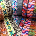 Cinta para bolsos estampada satinada