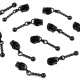 Cursor decorativo para cremallera continua de 3mm