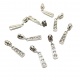 Cursor decorativo con brillantes para cremallera continua FINA de nylon de 3mm