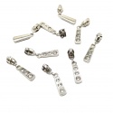 Cursor decorativo con brillantes para cremallera continua FINA de nylon de 3mm
