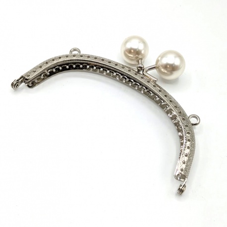 Boquilla para monedero o bolso con perlas