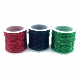 Cordónfino (1mm) brillante. Rollito 25m